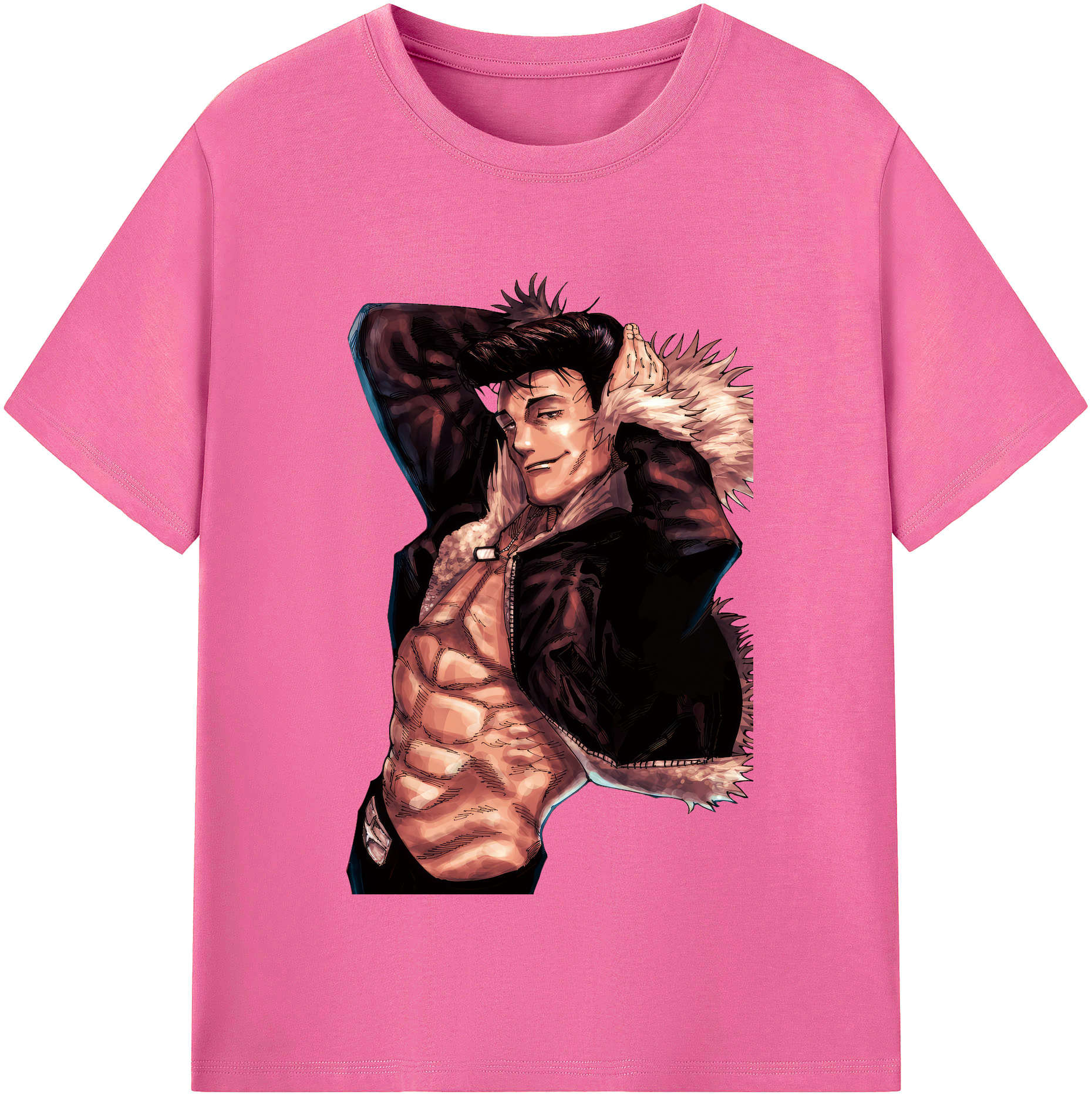 （画像用） 呪術廻戦 Jujutsu Kaisen レディースカジュアルプリントTシャツ（綿100％）